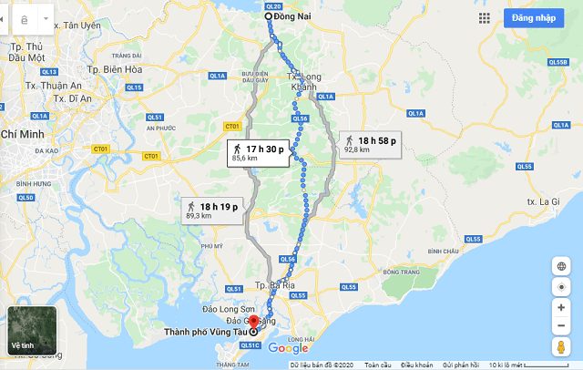 Từ Đồng Nai đi Vũng Tàu bao nhiêu km? - MANHNOVALAND