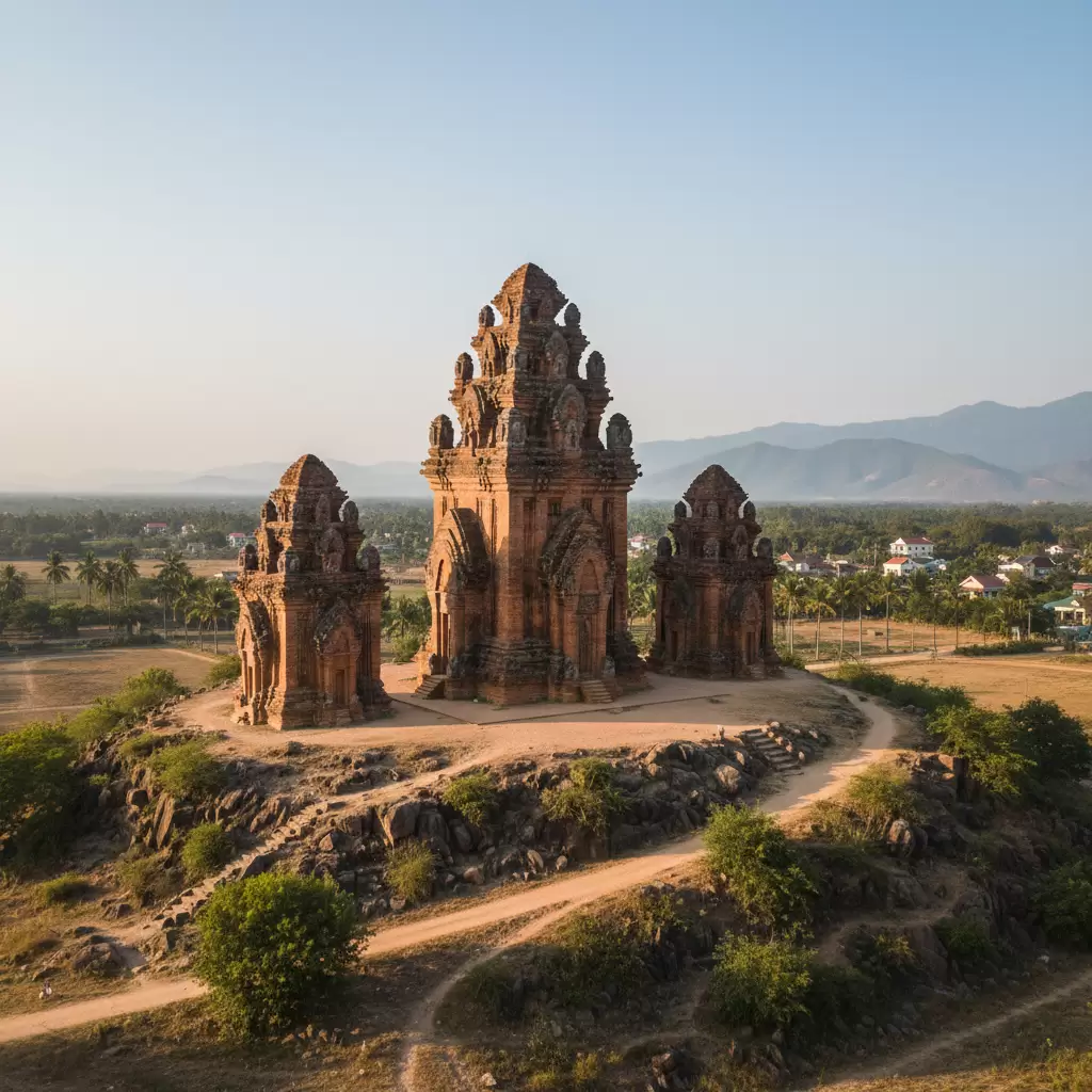 gemini_image_1767074960-1 Tháp Po Klong Garai biểu tượng kiến trúc và tín ngưỡng của người Chăm