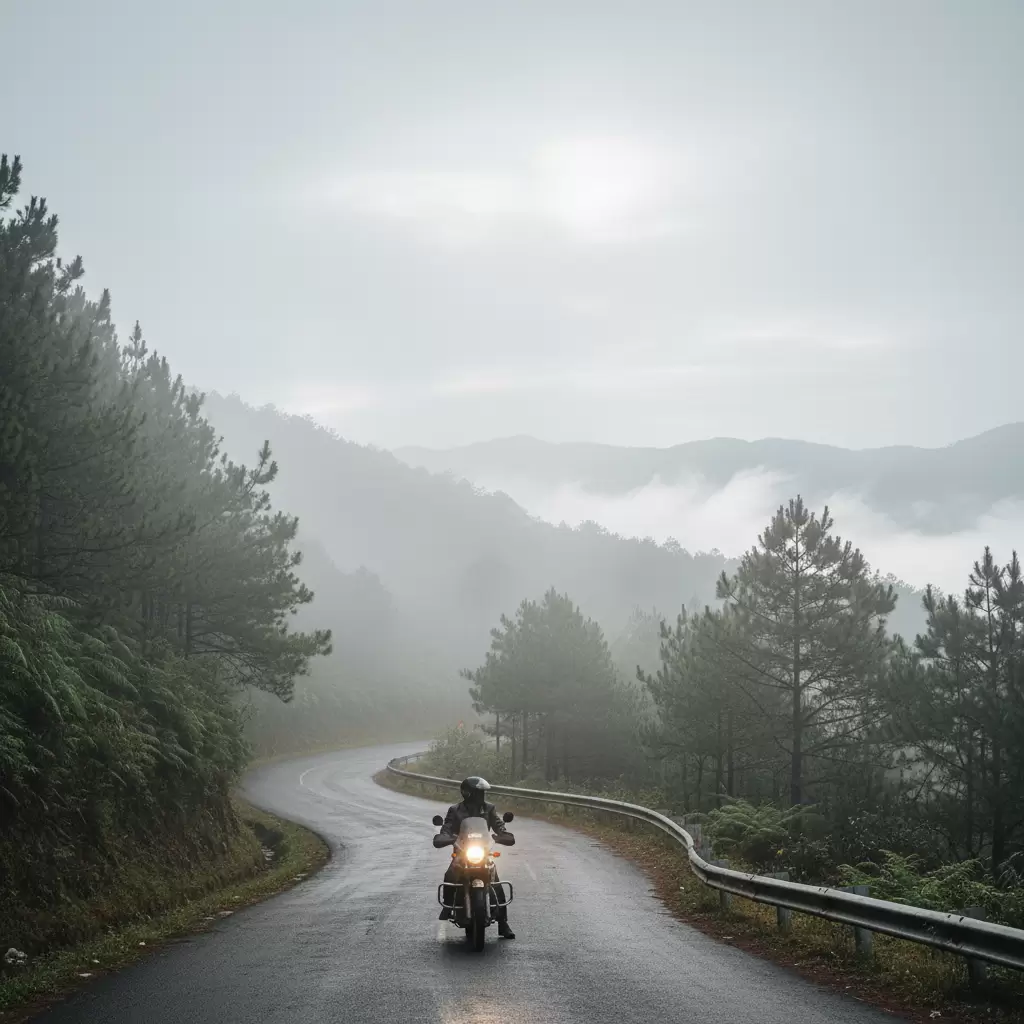 Thuê xe máy là lựa chọn linh hoạt nhất để khám phá các cung đường đèo và điểm tham quan ngoại ô Đà Lạt