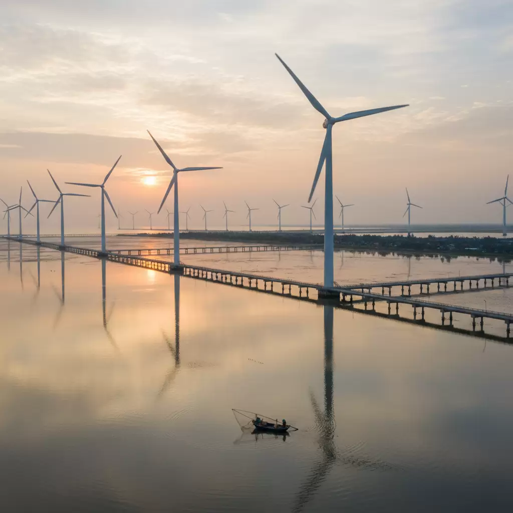 Cánh đồng điện gió là điểm tham quan sinh thái và chụp ảnh độc đáo tại Bạc Liêu