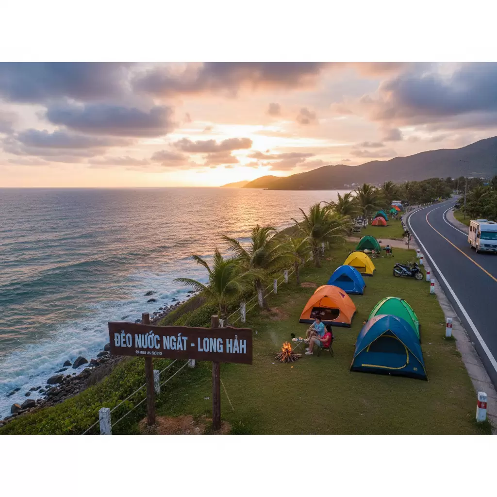 gemini_image_1767080203-1 Đèo Nước Ngọt là điểm cắm trại và ngắm cảnh tuyệt vời tại Long Hải nơi du khách có thể đón gió biển